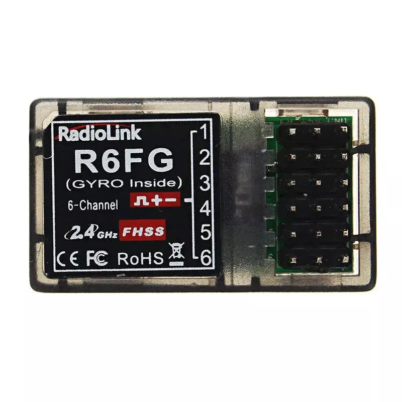 

LeadingStar RadioLink R6FG 2.4G 6CH FHSS Receiver Radio Transmitter Gyro Integrant For RC4GS RC3S RC4G T8FB