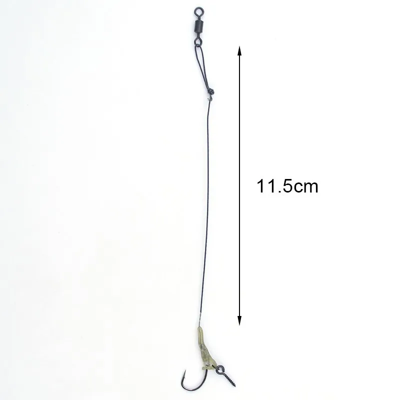 Для рыбалки на карпа Chod Rig 6 шт./компл. черный шуруп для приманки леска с покрытием