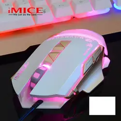 IMICE V9 проводной Игры Мышь сзади оптическая Макс 3200 Точек на дюйм подсветкой Gaming эргономичный мыши для коврик для мыши PC ноутбук ets