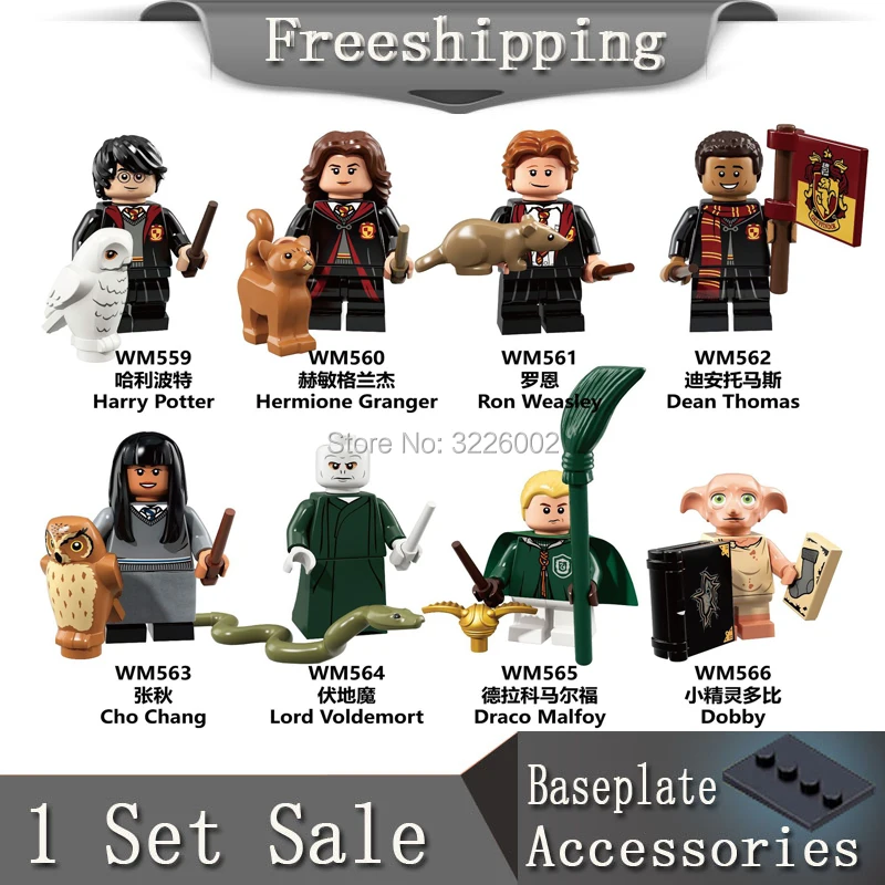 

Legoing Harry Potter Dobby Moody Dumbledore Quirrell Filch Voldemort Dean Thomas Building Blocks Gift Toys