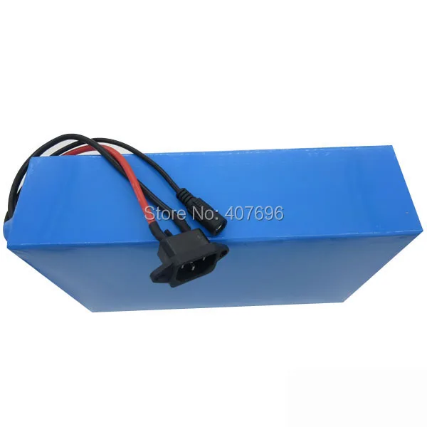 Discount Free customs duty 44.4V 12S 2000W lithium ion battery 44V 25AH electric bike battery with INR 35E Cell 50A BMS 50.4V 2A Charger 3