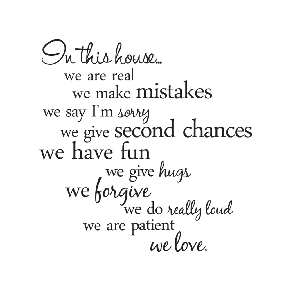 

Wall Stickers English Proverb On This House Home Decals Wall Lettering Quotes