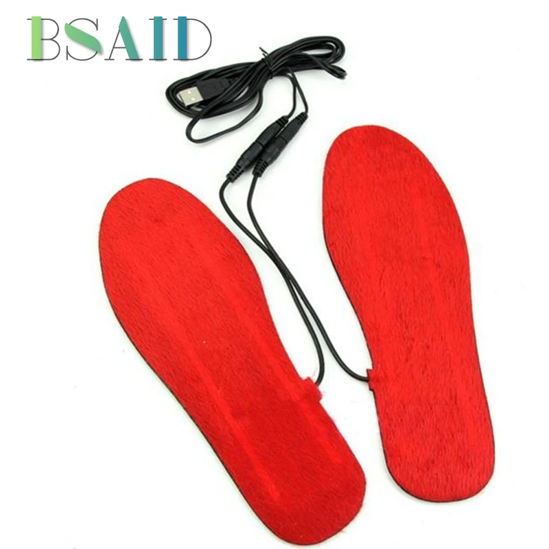 

BSAID USB Electric Heated Insole Women Men Adjustable Length Warm Foot Heating Shoe Insoles For Shoes Woman 1 Pair Foot Pads New