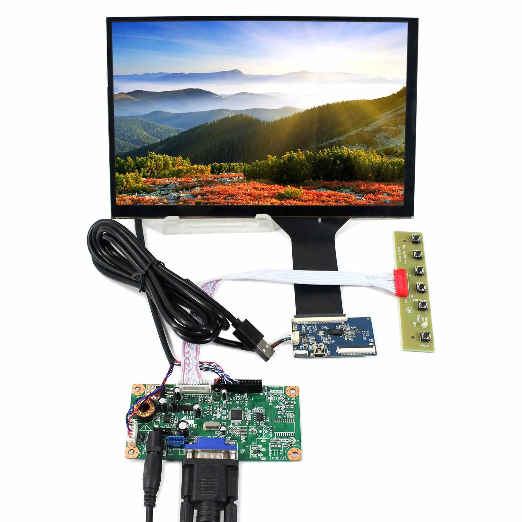 

10.1inch B101EW05 or LP101WX1-SLP2 1280X800 LCD Screen With Capacitive Touch Panel VS101TC01-B1 and VGA LCD Controller Board