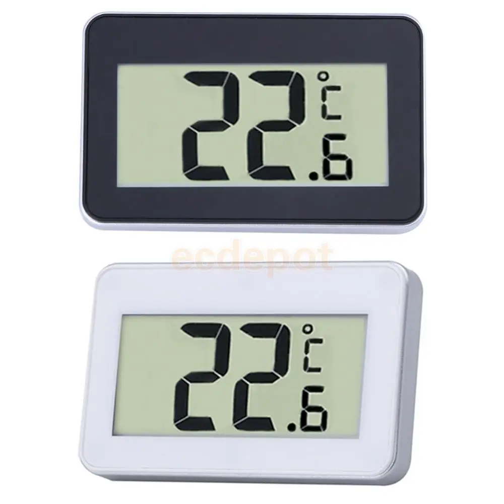 

Home Digital LCD Thermometer Temperature Meter with Magnet Hook for Freezer