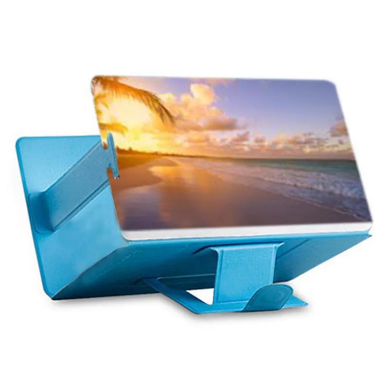 

8 Inch Folding Mobile Phone Screen Magnifier 3D HD Video Enlarged Amplifier Smart Phone Stand Bracket Stereoscopic Holder Mount