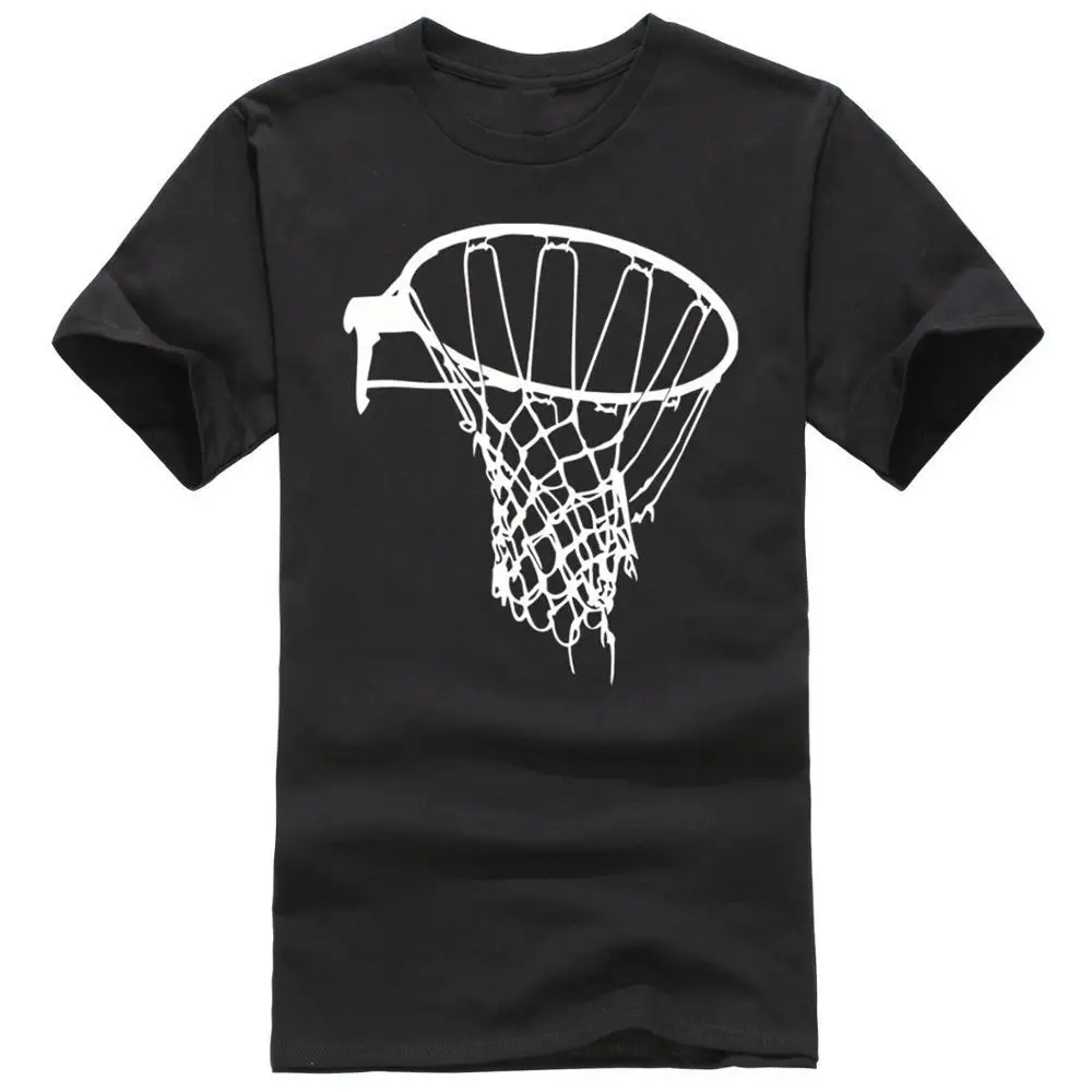 

T Shirt Casual Basketballer Basket Net Pattern Design Short Sleeve Men Fashion 2017 Crew Neck Tee Shirts