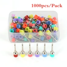 1000 шт./упак. 0,6 см головка щетки Стоматологическая лаборатория нейлон небольшой защелки/конус мягкий устройство для полировки зубов щеточки одноразовые Уход за полостью рта оборудования