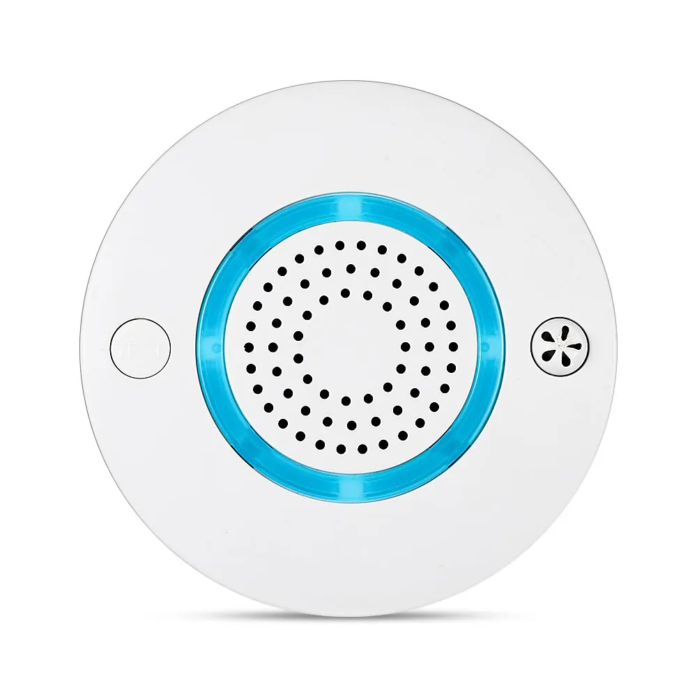

WiFi Wireless 2 in 1 Smoke and Temperature Alarm Detector with Battery Backup Security Smoke Detector