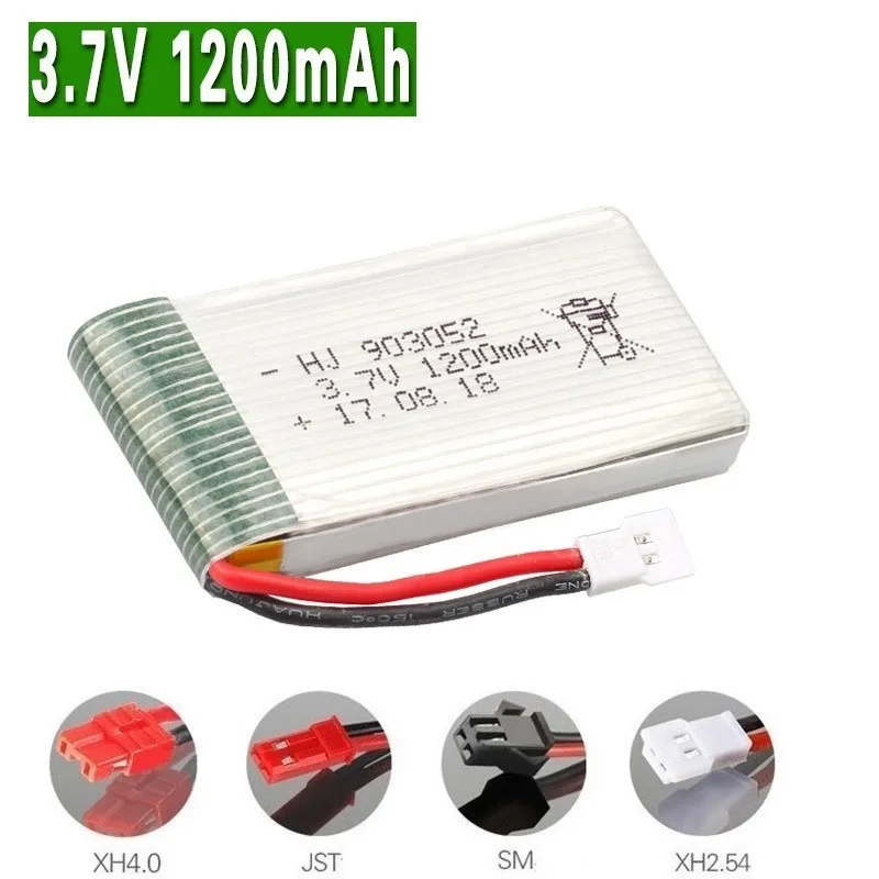 Литий полимерный аккумулятор 1200 мАч 3 7 в для SYMA X5 X5S X5C X5SC X5SH X5SW M18 H5P HQ898B HQ859B H11D H11C T64