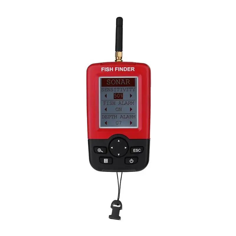 الذكية المحمولة اللون شاشة الكريستال السائل صياد السمك سونار اللاسلكية محول صدى ساوندرز Fishfinder الصيد اكسسوارات