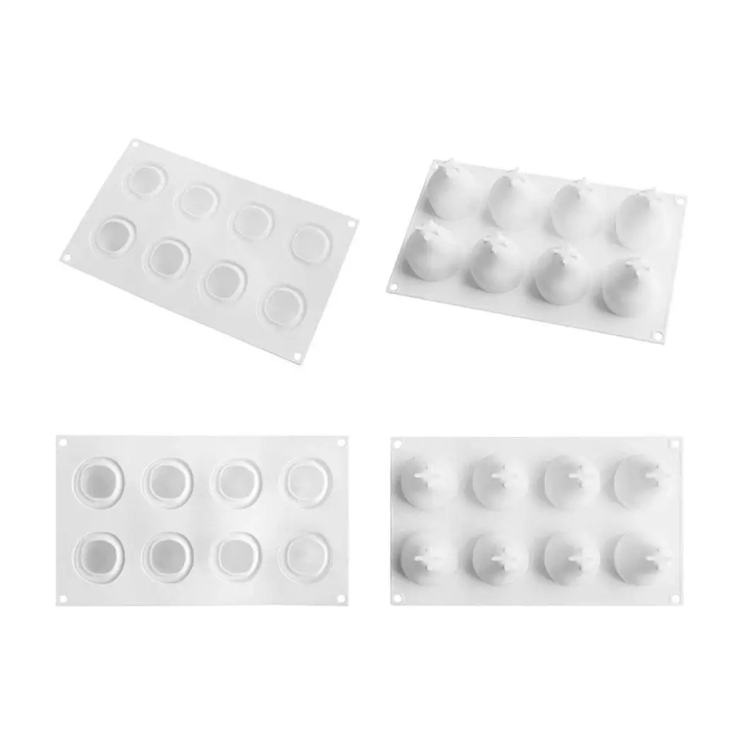 White Cake Nonstick Dessert Molds Silicone Chocolate Brownie Mousse Baking | Дом и сад
