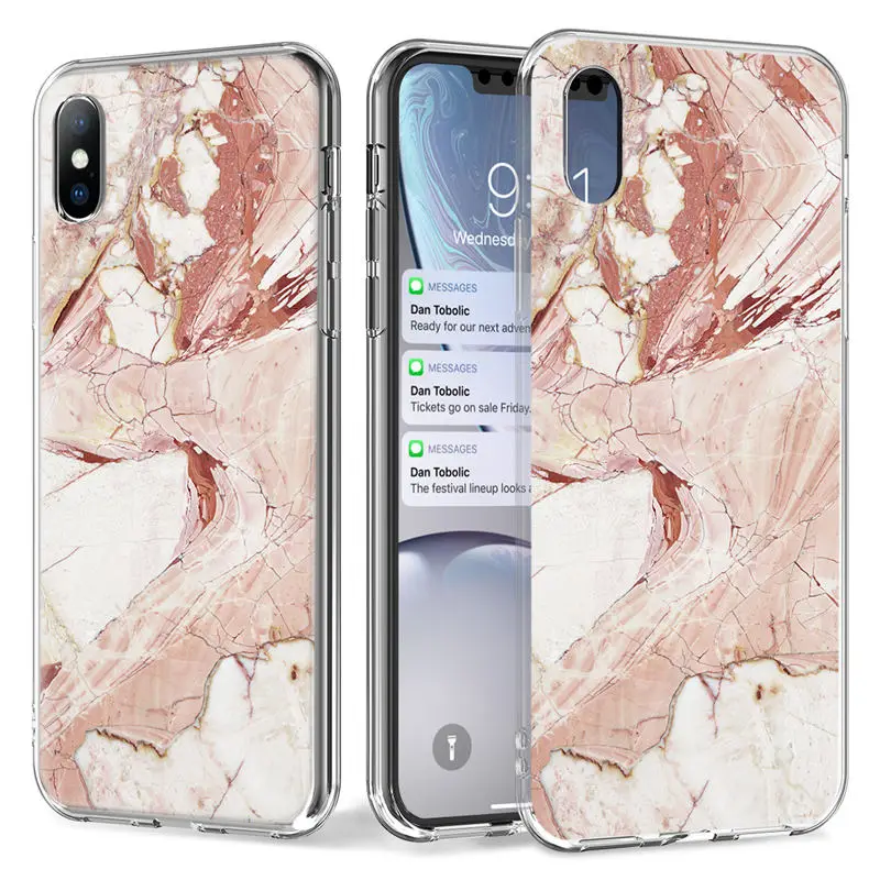 Чехол Ottwn для iPhone 11 чехол 7 8 6 6s Plus Pro XS Max XR X 12 телефона с мраморной текстурой мягкий