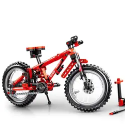 Творческий Аккумулятор код двойной переменной Mountain Велосипедный спорт сборки здания 3D обучающий пазл игрушечные лошадки для Дети Детские