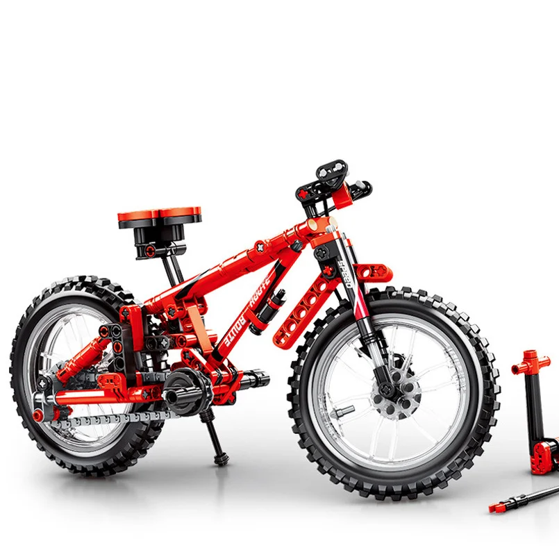 

Creative Accumulator Code Double Variable Mountain Bicycle Assembly Building 3D Puzzle Learning Toys for Children Kids Gifts