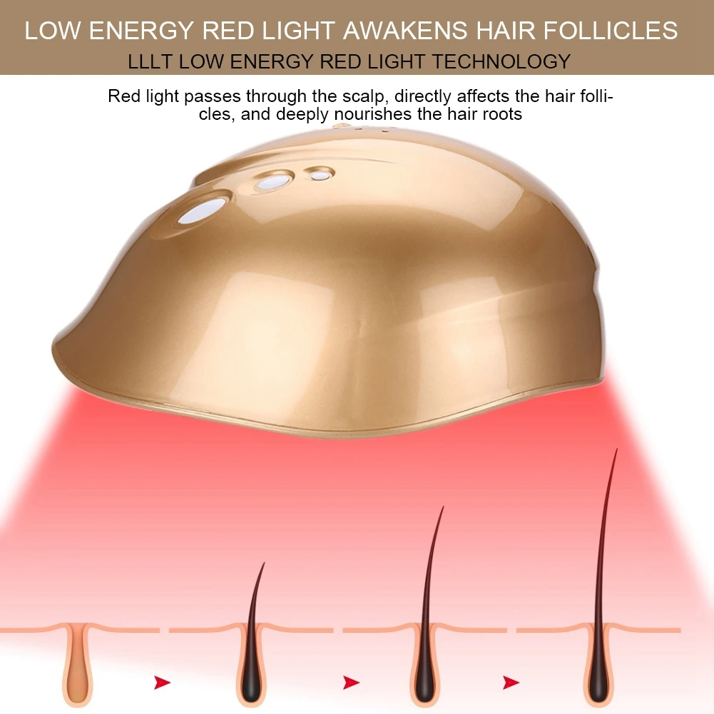 LLLT 160 diodos crecimiento del cabello casco de crecimiento de cabello con láser reducir el gorro para la caída del pelo tratamiento del cabello pelo rápido recrecimiento láser Cap casco - 6