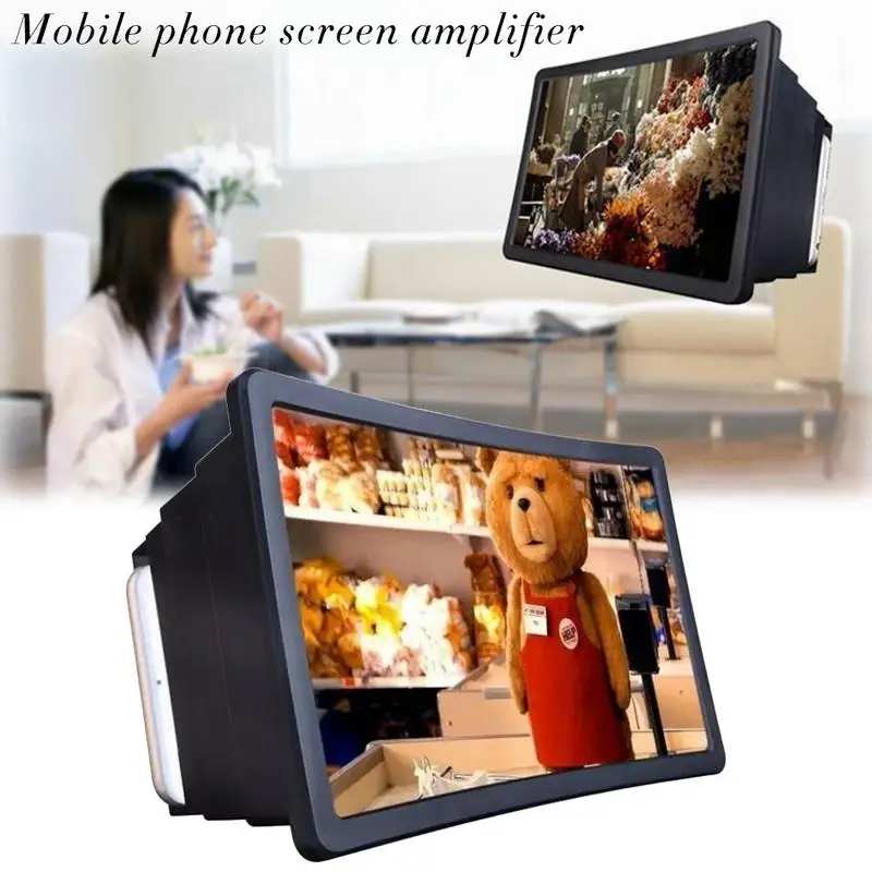 جديد F2 الإشعاع حماية شاشة الهاتف المحمول المكبر العين حماية عرض 3D الفيديو شاشة مكبر للصوت الموسع المتوسع