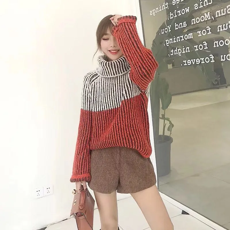 Ocio Lana De Otoño Señoras Coreano Gruesa Nuevo Ropa Suelta Mujer Color Picture Engrosamiento Patrón Suéteres XBqxgTnw