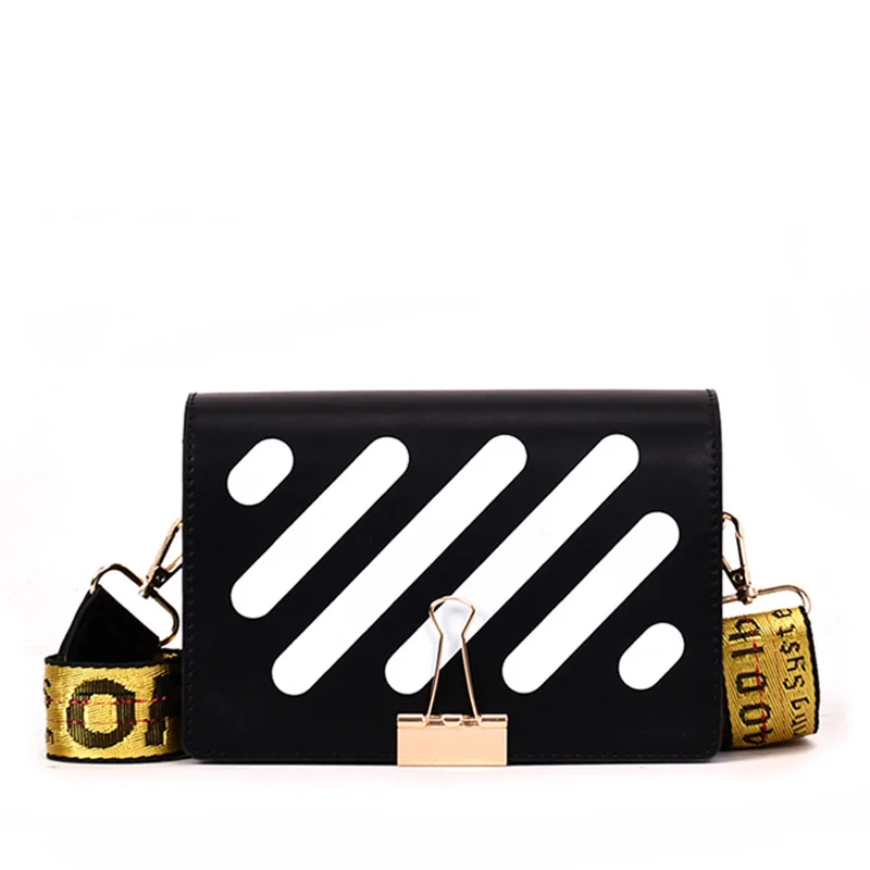 

2019 Pu Leather Stripe Messenger Bags For Women's Shoulder Bags Fashion Female Crossbody Flap Design Bags Small bolsa feminina51