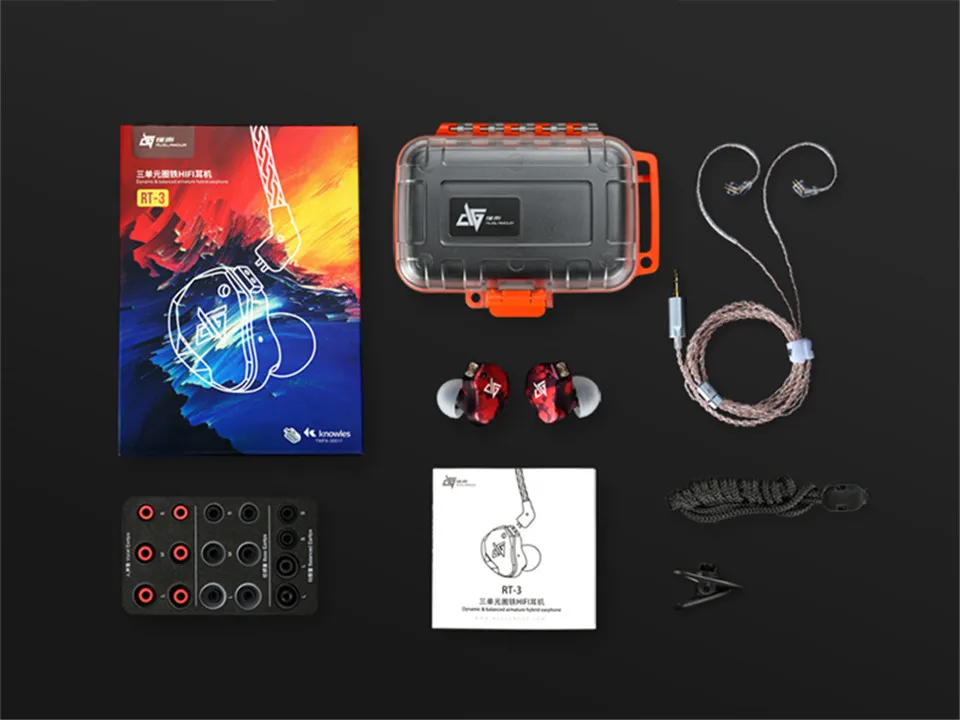 Auglamour RT 3 Dynamic + 2 сбалансированные арматурные гибридные драйвер 2pin 0 78 мм съемные HiFi