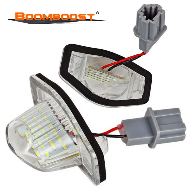 Xenon White 1Pair car styling 6000K 12V LED Number License Plate Light