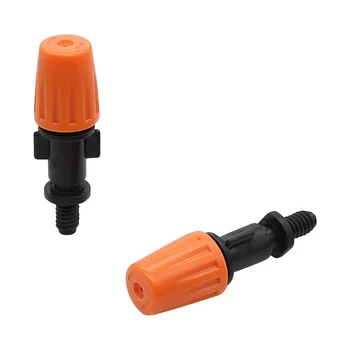 

Orange Mist Nozzle With 6 Mm Screw Connector Garden Watering Irrigation Micro Drip Fittings Spray Nozzles Plastic 100 Pcs