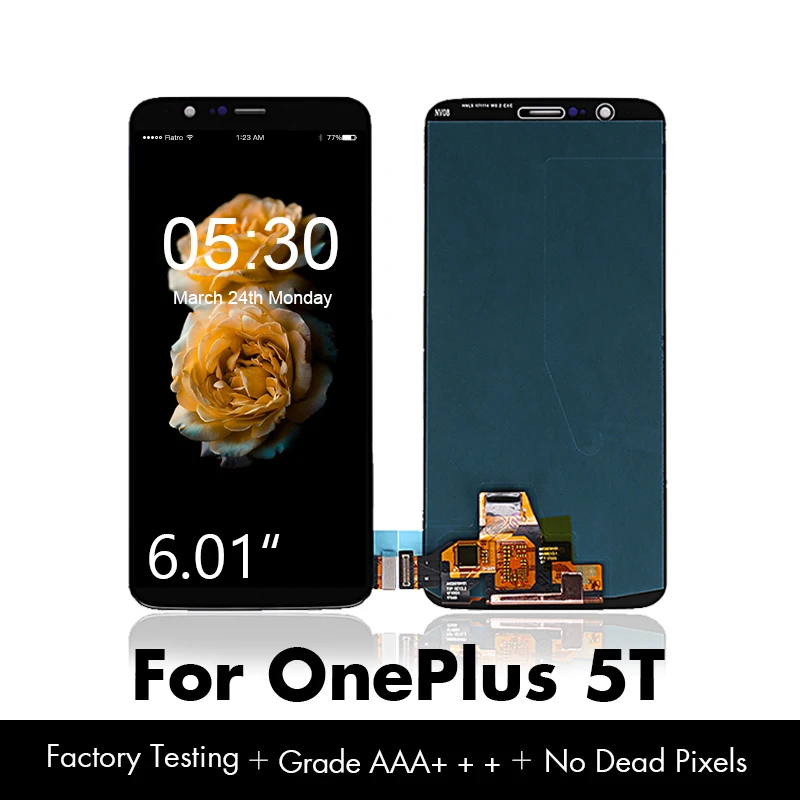 ЖК-дисплей для Oneplus 5T A5010 ЖК-кодирующий преобразователь сенсорного экрана в сборе
