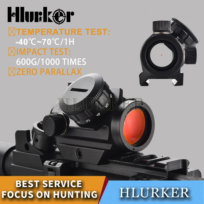 التكتيكية 1X الكهربائية دوت البصر/ريد دوت نطاق/منظر نقطة حمراء Riflescope الموازاة البصرية نطاق بندقية ل مسدس هواء الصيد