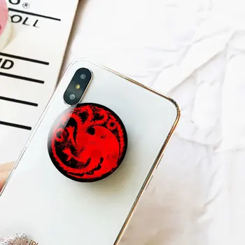 SingFly Game of Thrones Movie Universal Mobile Phone Stretch Bracket Figure Anti-Drop Airbag Phone Stand Finger Car Holder