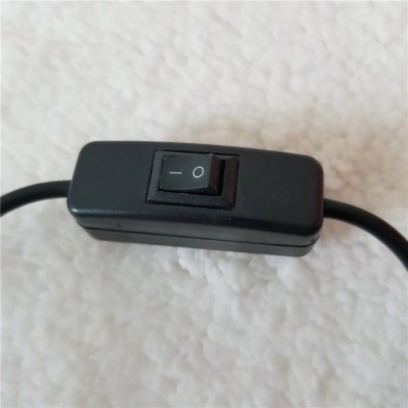 USB Mini B Male с переключателем ВКЛ ВЫКЛ Удлинительный кабель питания черного цвета| |