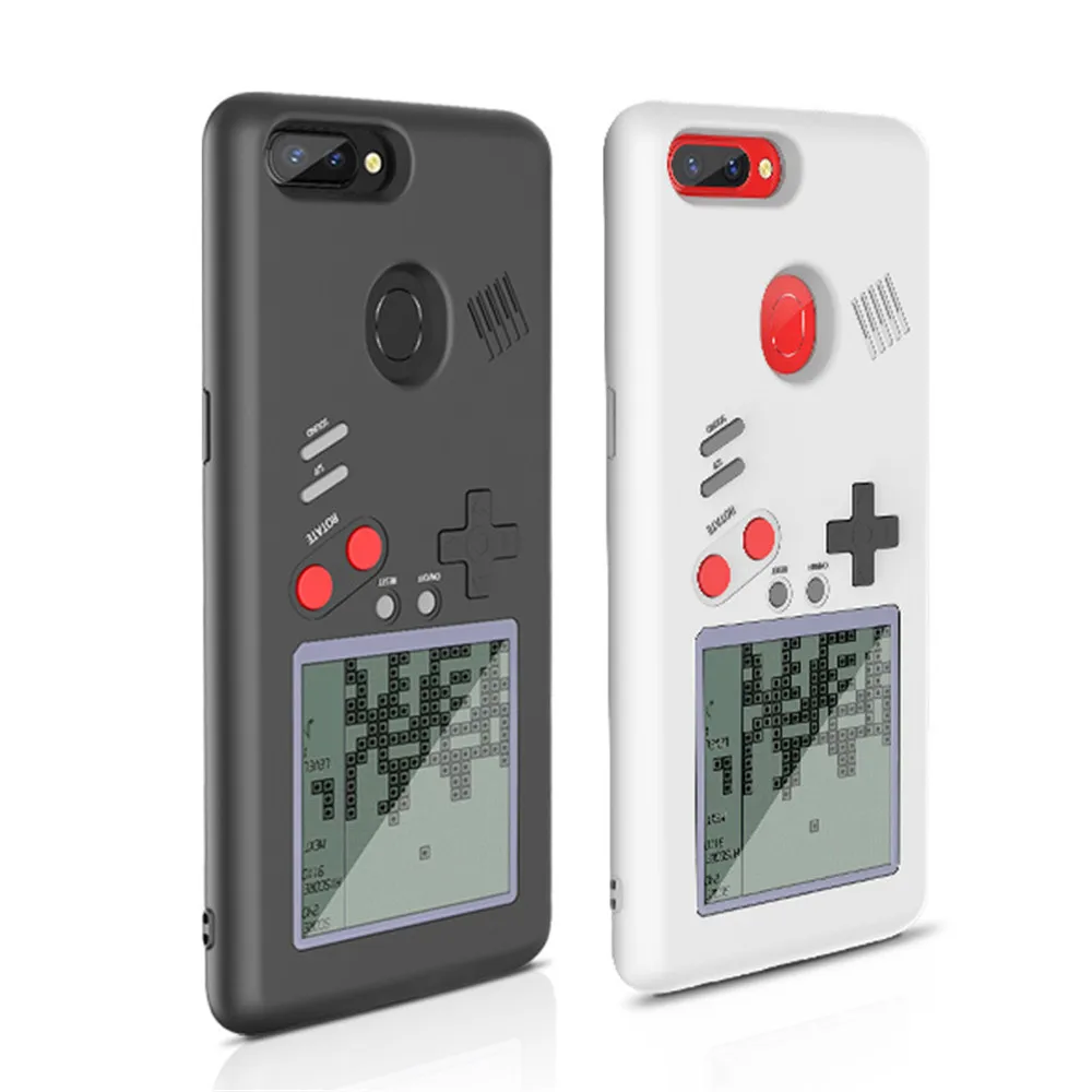 

for vivo r11s plus retro Tetris Cover PC Silicone play Game stress reliever for Gameboy case