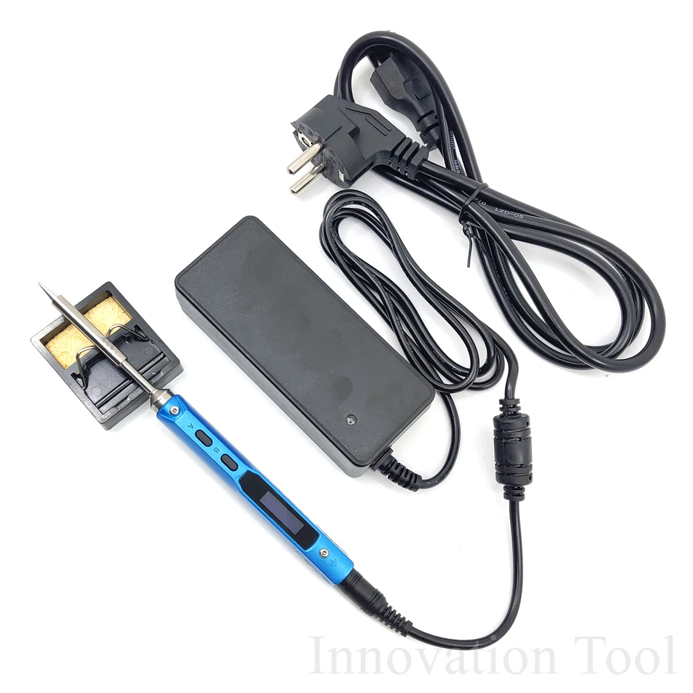 

Original Mini TS100 65W Electric Soldering Iron Kit Adjustable Temperature Digital OLED Display with Solder Tip 24V Power Supply
