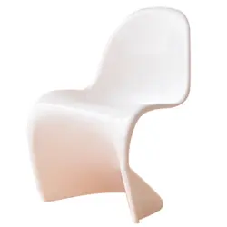 Новое поступление 1/6 Кукольный Миниатюрный Мебель Пластик "S" форма белый стул