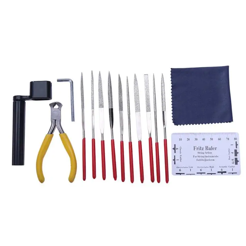 15pcs/set Guitar Care Repair Tools Kit Maintenance Tech Kit Set for