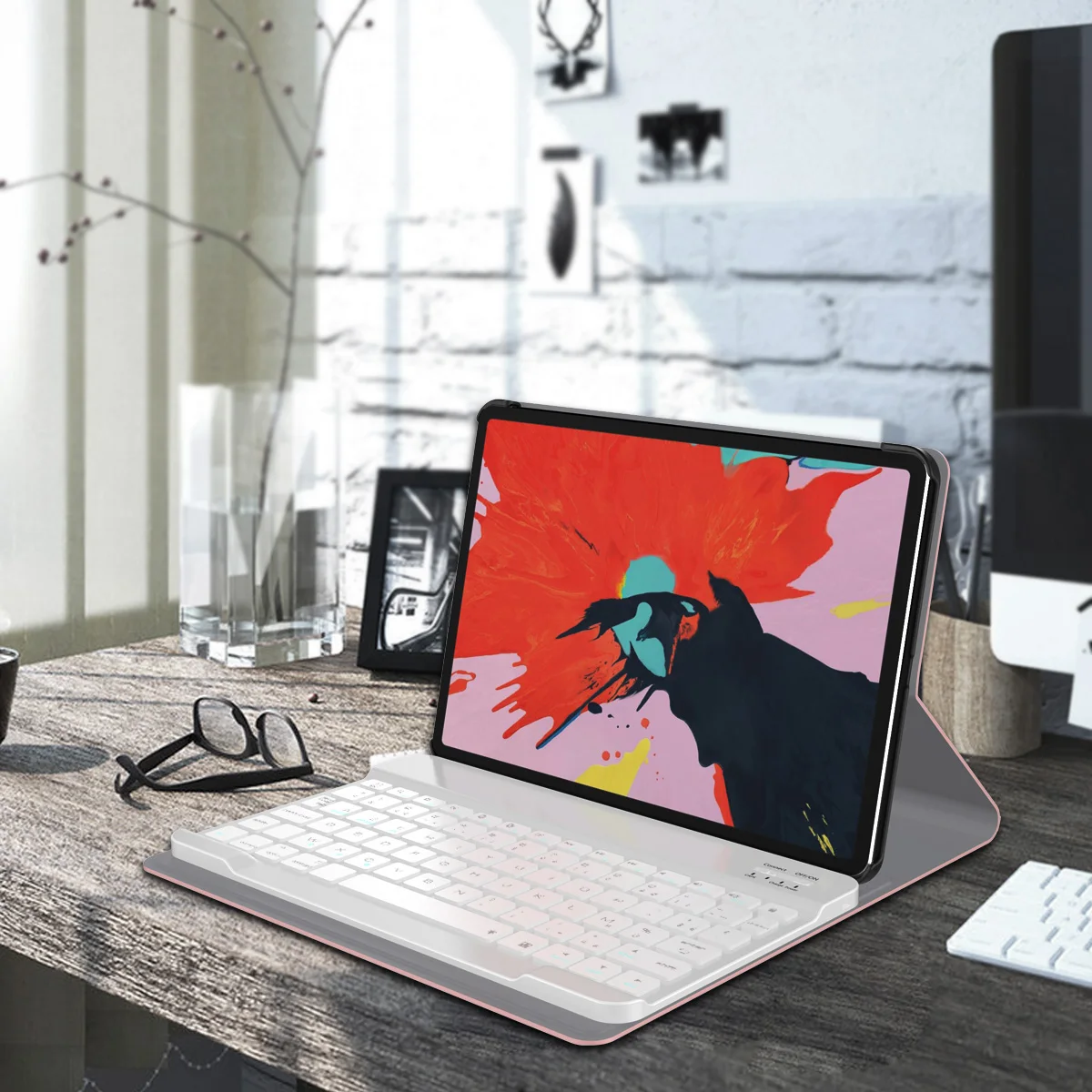 Для iPad Pro 11 дюймов 2018 чехол умный беспроводной Bluetooth американская клавиатура