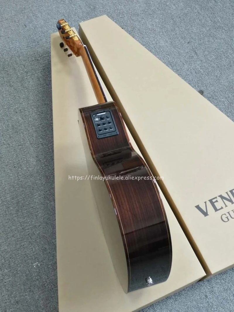 39 inch Cutaway Handmade Electric Spanish guitar,VENDIMIA Solid Cedar//Rosewood,Solid Spruce Classical guitar With pickup tuner 39 inch Cutaway Handmade Electric Spanish guitar,VENDIMIA Solid Cedar//Rosewood,Solid Spruce Classical guitar With pickup tuner