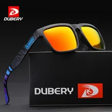 DUBERY Polarized Sunglasses for Men Women New Fashion Square Vintage Sun Glasses Sport Driving Retro Mirror Luxury Brand UV400