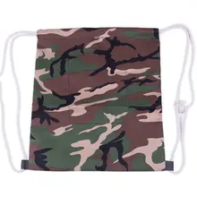 Камуфляжный рюкзак с кулиской, сумка для спортзала, спортивные карманы, сумка через плечо(камуфляж