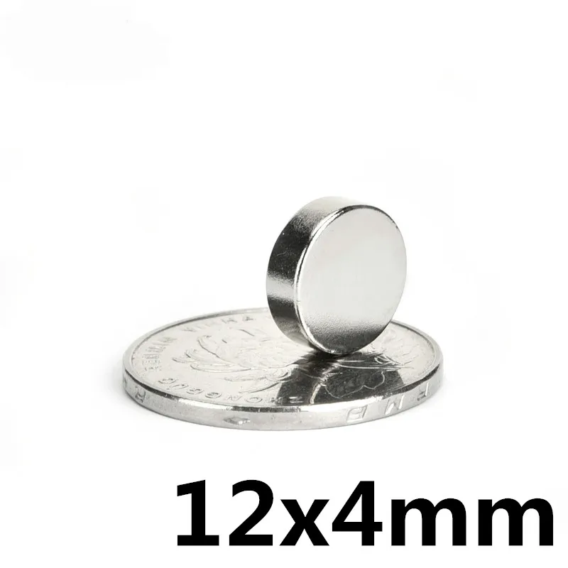 

10pcs 12x 4 mm N50 Super Strong Powerful Small Round Rare Earth Neodymium Magnets 12 * 4mm