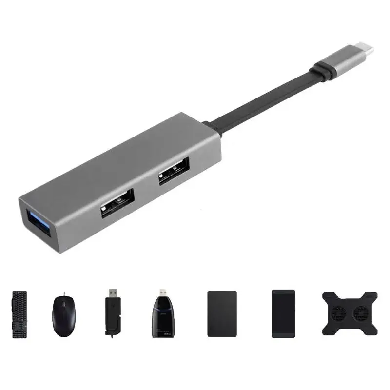 3 in 1 USB Type-C To USB 3.0 Charging Port Hub Adapter Computer Peripherals USB Hubs for Macbook 3 in 1 USB Type-C To USB 3.0 Charging Port Hub Adapter Computer Peripherals USB Hubs for Macbook