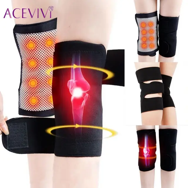 1 Pair Tourmaline Self Heating Knee Pads Therapy Kneepad Pain