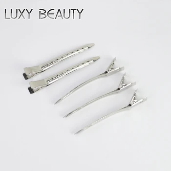 

12pcs Professional Hair Salon Metal Clip Braiding Tool Duckbill Hair Clip 9cm Hairdressing Sectioning Clamp