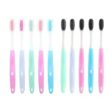 5 шт. Мягкая зубная щетка Нано бамбуковая из углеродного волокна зубочистка для ухода за зубами