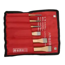 6 шт хром-ванадиевой стальной молоток зубило комплект промышленных Класс ковка Прочный ручной инструмент для работы по дереву