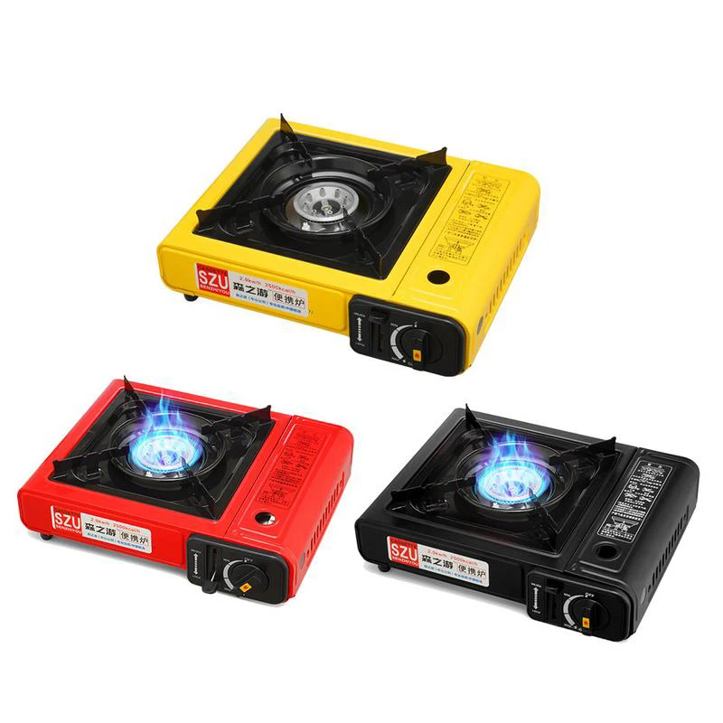 

Outdoor Portable Cassette Gas Stove Windproof Wild Gas Barbecue For Camping Hiking Travel Cooker Applicable Grill Dual Stove
