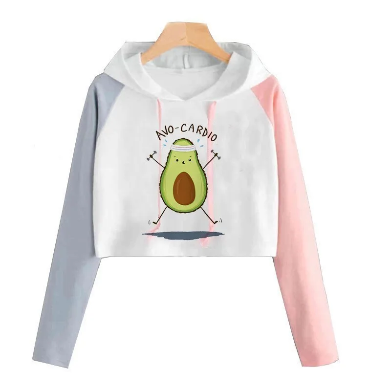 Забавная рубашка с авокадо Vegan Женская Футболка Harajuku Kawaii футболка одежда Топы