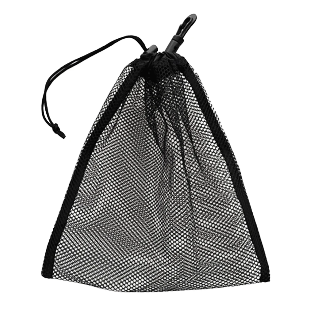 20x24 см черный прочный 600D сетки сетчатый мешок чехол для гольфа, тенниса 30 шары для переноски держатель хранения клип на Caddy