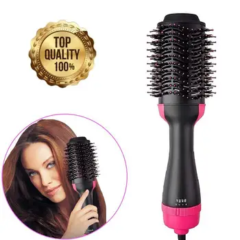 

XY Fancy 2 in 1 Portable Hair Curling Brush Straightener Iron Electrical Curling Brushes Straightening Comb