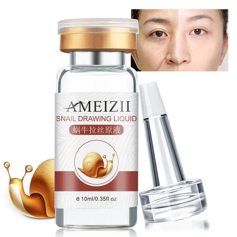

10ML Snail Essence Hyaluronic Acid Serum Moisturizing Whitening Lifting Firming Essence Anti-Aging Face Skin Care Repair