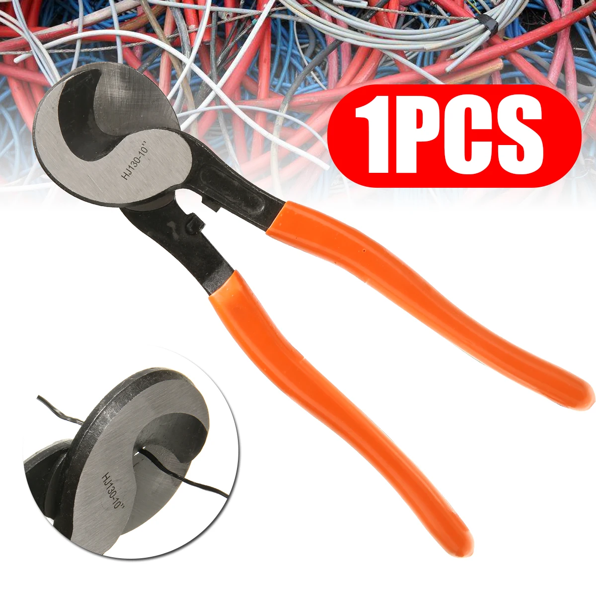 

1Pcs New Heavy Duty Wire Cutter Stripper Cable Crimper Plier Copper Crimping Terminal Multifunctional Plier Tools
